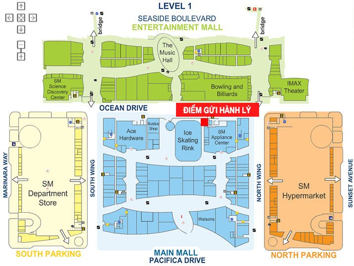 Bản đồ Mall of Asia