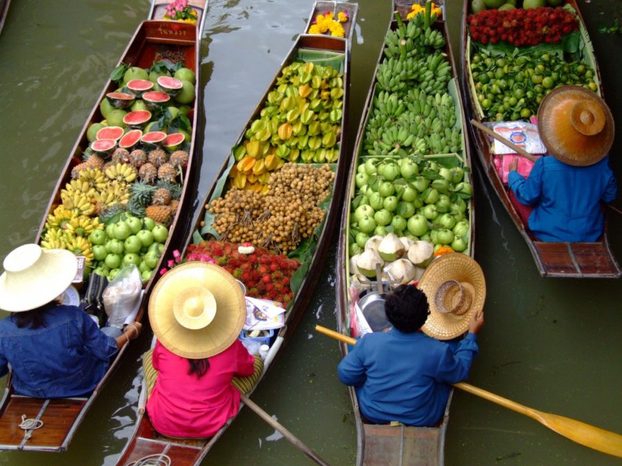 Chợ nổi trên sông độc đáo Thái Lan 