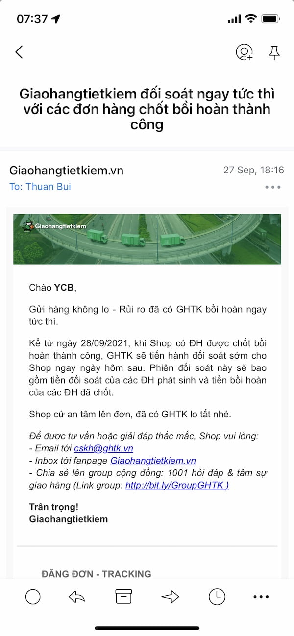 ghtk lua dao email